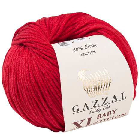 Gazzal Baby Cotton Xl Örgü İpi 3439 Koyu Kırmızı