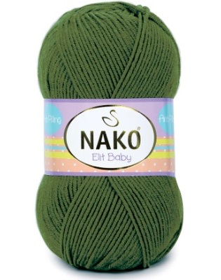 Nako Elit Baby Örgü Bebe İpi 10665 Çam Yeşili