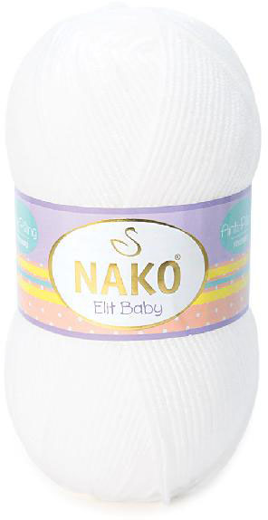 Nako Elit Baby Örgü Bebe İpi 208 Beyaz