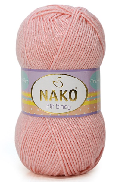 Nako Elit Baby Örgü Bebe İpi 6165 Pudra