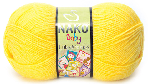 Nako Lüks Minnoş Örgü Bebe İpi 145 Sarı