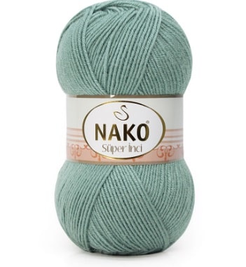 Nako Süper İnci El Örgü İpi 11537 Pastel Yeşil