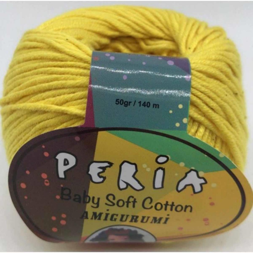 Peria Baby Cotton Amigurumi Örgü İpi 37 Sarı