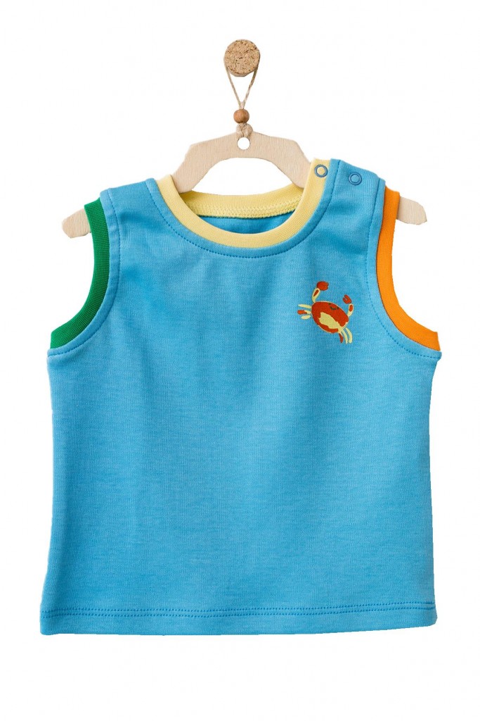 Andywawa Erkek Bebek Deniz Temalı Mavi Tişört Ac21872R