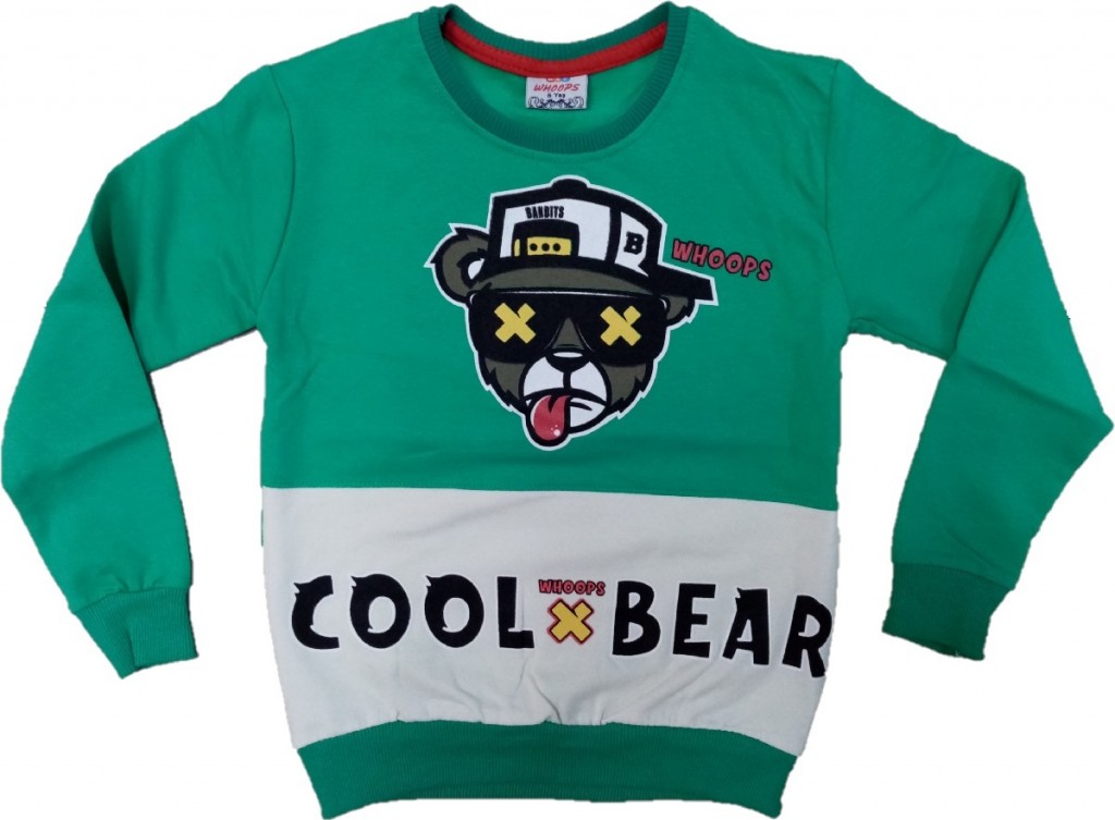 Erkek Çocuk Cool Bear Desenli Sweatshirt 5 Yaş