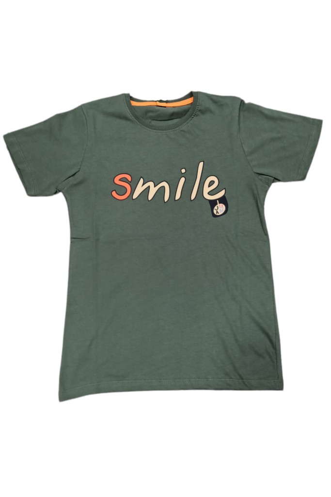Erkek Çocuk / Kız Çocuk Smile Çift Taraf Desenli Tişört