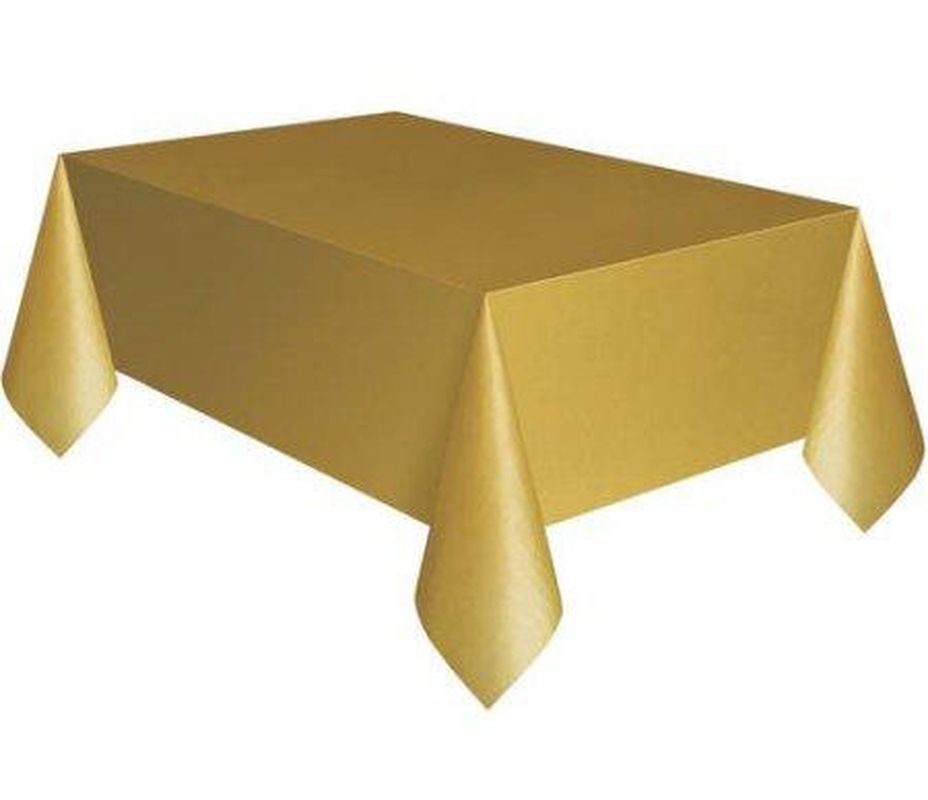 Gold Renk Plastik Masa Örtüsü 120X180 Cm