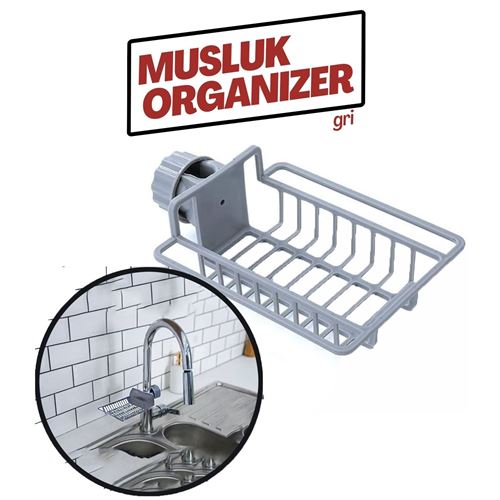 Transformacion Patrisha Musluk Organizeri Mutfak Banyo Duş Gri̇ 718550