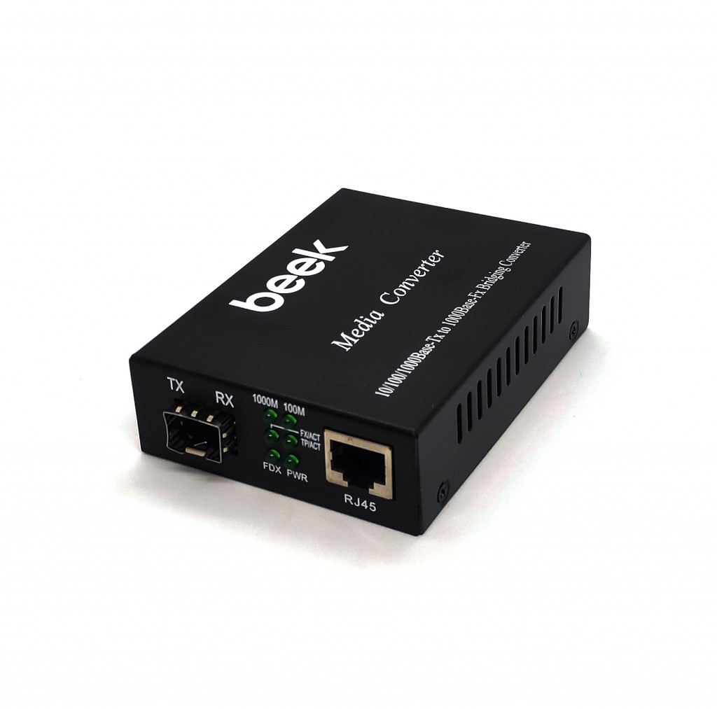 Beek Gigabit Ethernet To Gigabit Sfp Media Converter&Lt;Br&Gt;Beek 10/100/1000Base-T To 1000Base-Fx Media Converter, Ge Sfp Slot