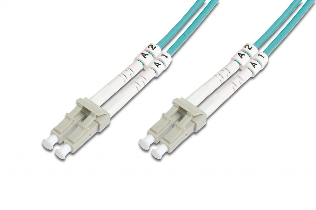 Beek Lc-Lc Fiber Optik Patch Kablo, Multimode Om 3 50/125 Duplex, 3.0Mm, Lszh, 1 Metre