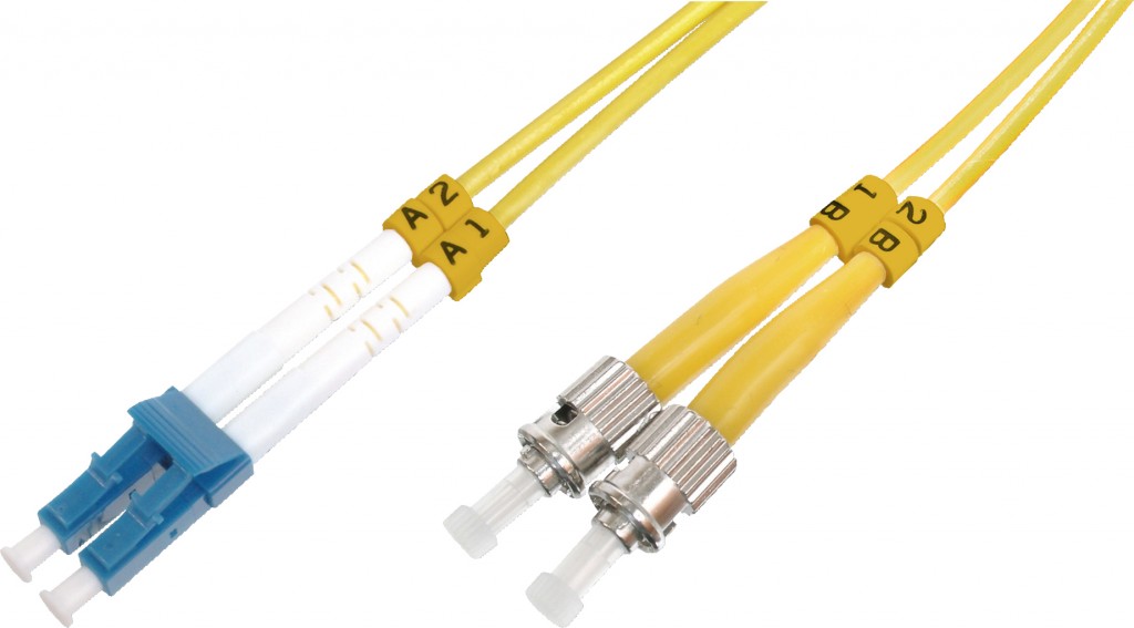 Beek Lc-Sc Fiber Optik Patch Kablo, 9/125 Μ, Singlemode, 3.0Mm, Duplex, Os2, Lszh, 1 Metre