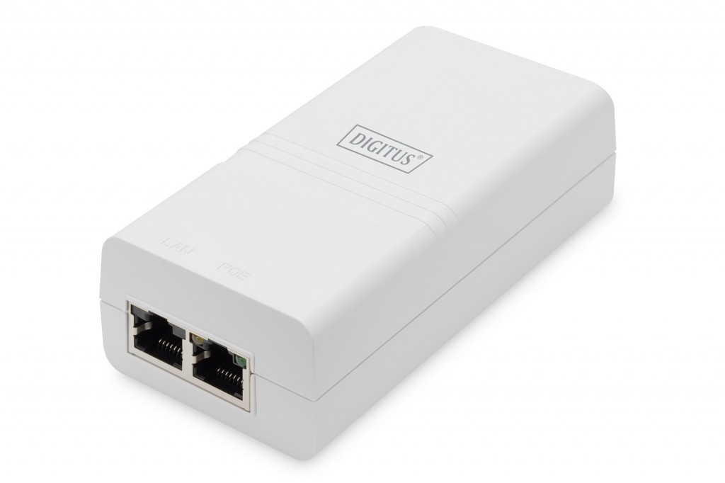 Digitus Gigabit Ethernet Aktif Poe Injektor, 802.3Af, 15.4 W, Beyaz Renk&Lt;Br&Gt;Digitus Gigabit Ethernet Active Poe Injektor, 802.3Af, 15.4 W, White