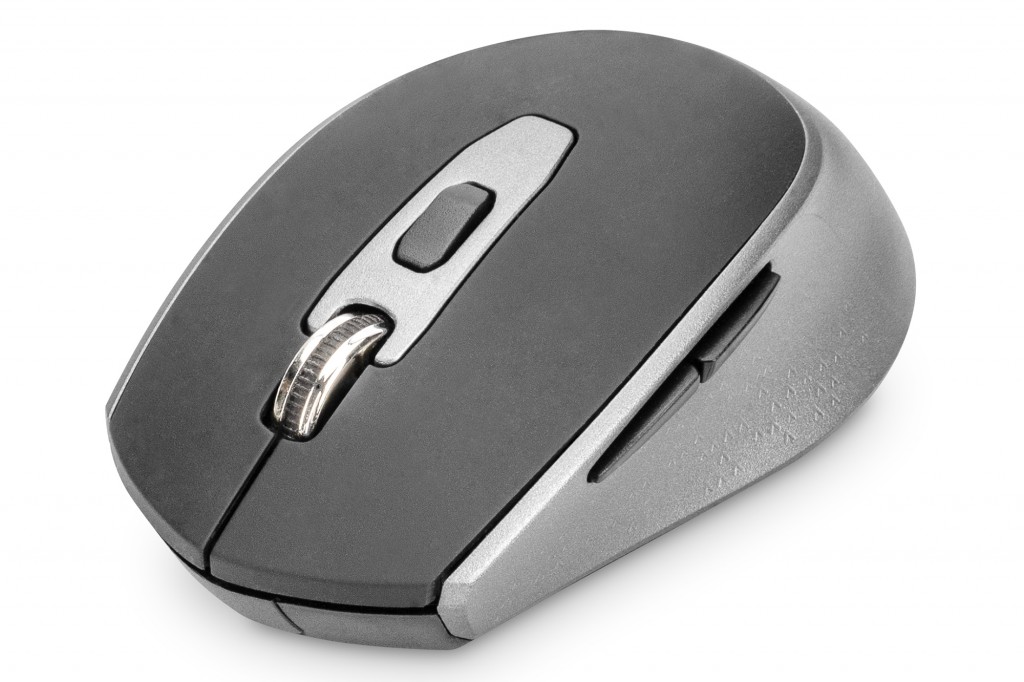 Digitus Kablosuz Optik Mouse, 6D, 2.4 Ghz 800/1000/1600 Dpi, Siyah-Gri&Lt;Br&Gt;Digitus Wireless Optical Mouse 6D, 2.4 Ghz 800/1000/1600 Dpi, Black-Grey
