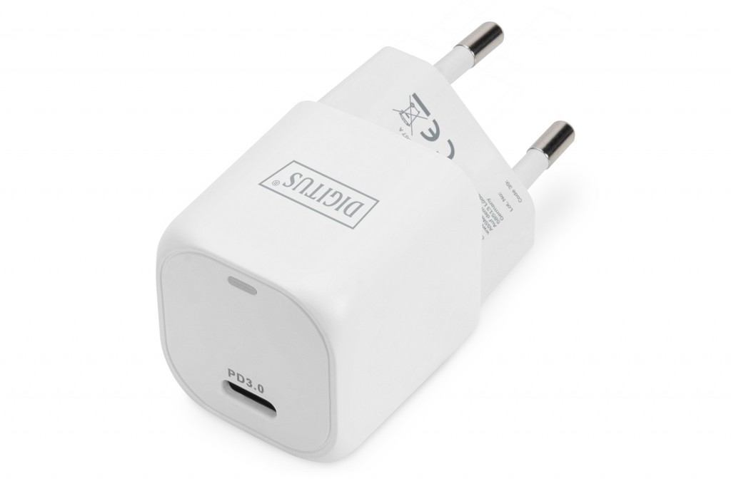 Digitus Usb-C™ Mini Şarj Adaptörü, 20W, Pd 3.0, Beyaz Renk&Lt;Br&Gt;Digitus Usb-C™ Mini Charging Adapter, 20W 20W, Pd 3.0, White