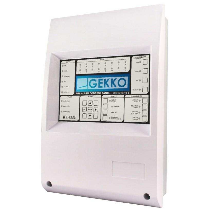 Gekko+2   2 Loop Yangın Kontrol Paneli 250 Adres