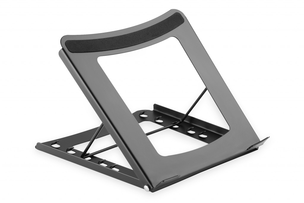 Katlanabilir Çelik Dizüstü Bilgisayar/Tablet Standı&Lt;Br&Gt;Foldable Steel Laptop/Tablet Stand With 5 Adjustment Positions