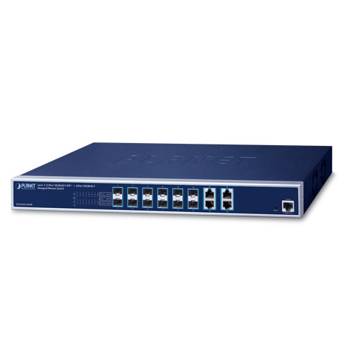 Layer 3 12-Port 10Gbase-X Sfp+ + 4-Port 10Gbase-T Managed Ethernet Switch With 48V Dc Redundant Power