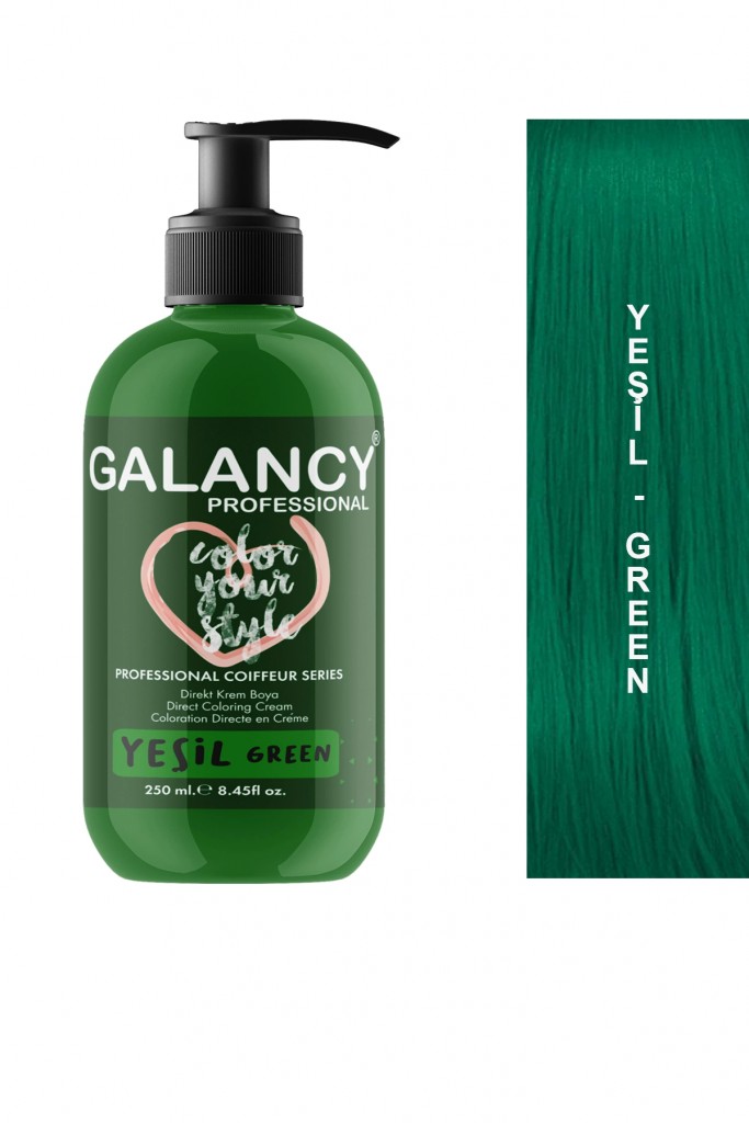 Yeşil Amonyaksız Renkli Balyaj Saç Boyası 250Ml