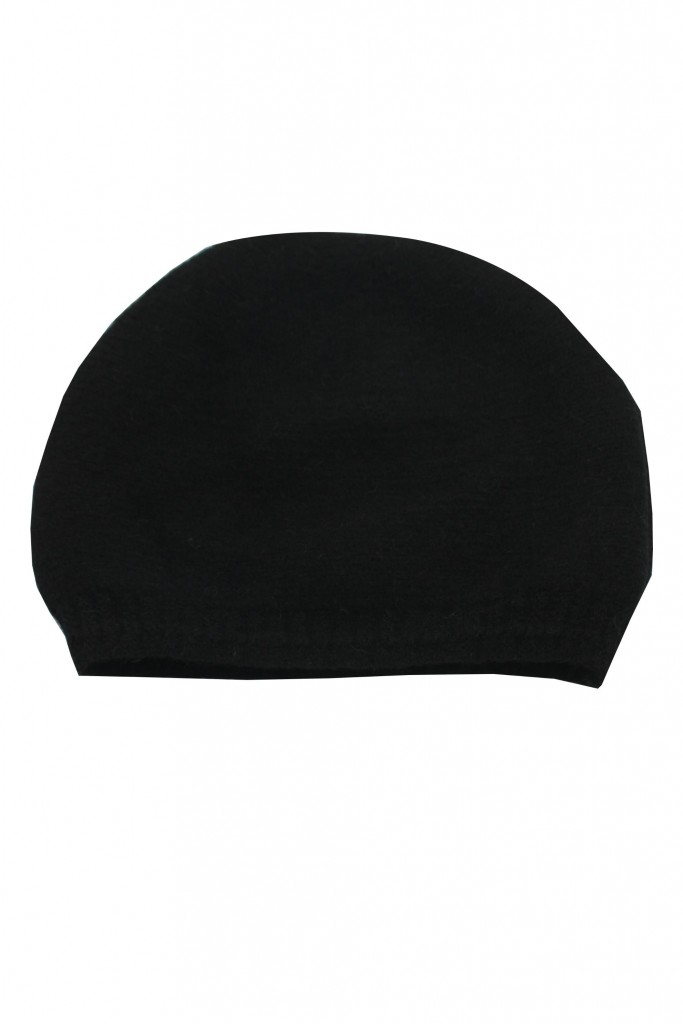Kışlık Bere Şapka Dokuma Koyu Siyah