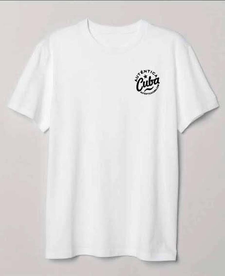 Finezza Cuba Baskılı Pamuk Beyaz T-Shirt M Beden - 804