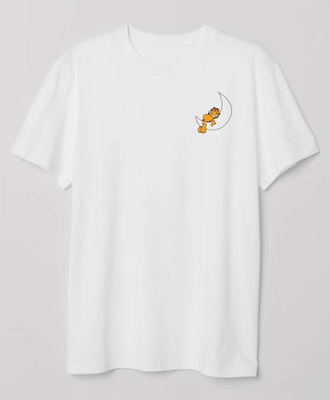 Finezza Garfield Baskılı Pamuk Beyaz T-Shirt M Beden - 969