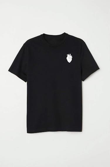 Finezza Heartless Baskılı Pamuk Siyah T-Shirt Xl Beden - 981