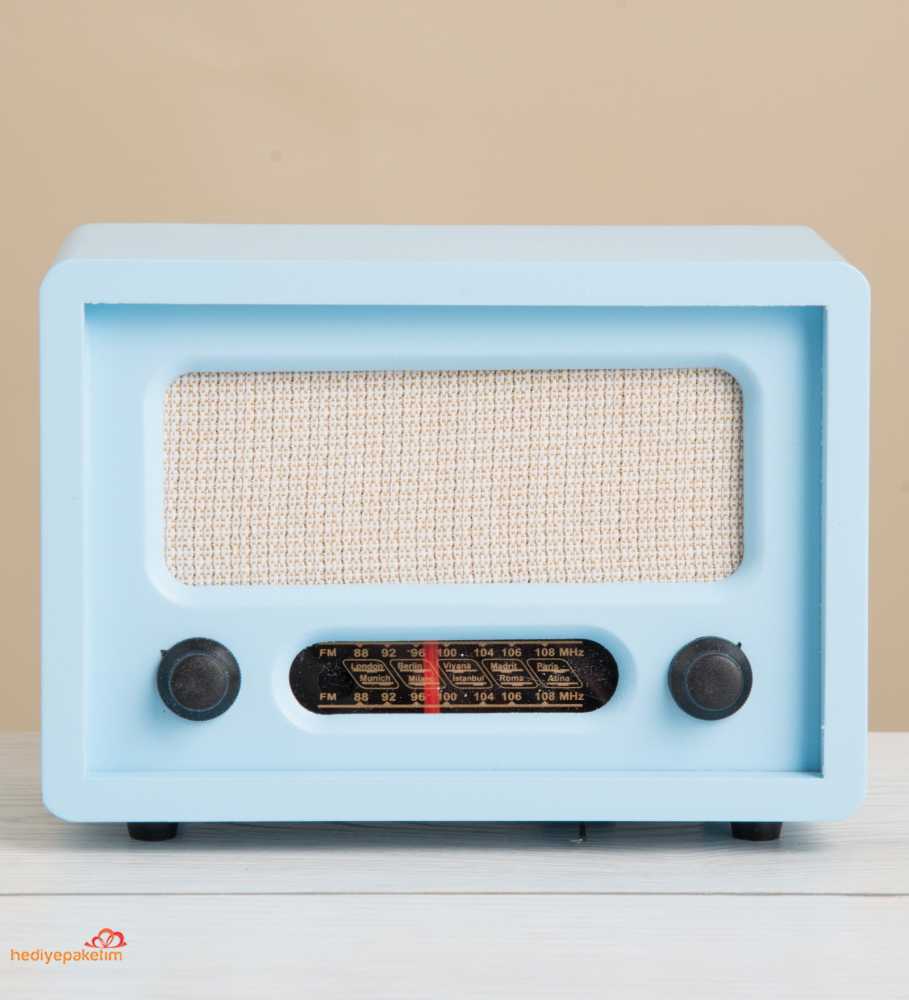 Nostaljik Görünümlü Gerçek Radyo Mavi