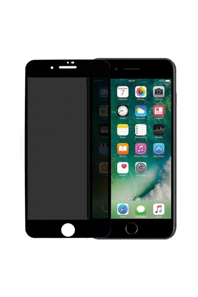 Atb Design Iphone 6 Plus 7D Temperli Kavisli Kırılmaz Ekran Koruyucu Siyah New0003