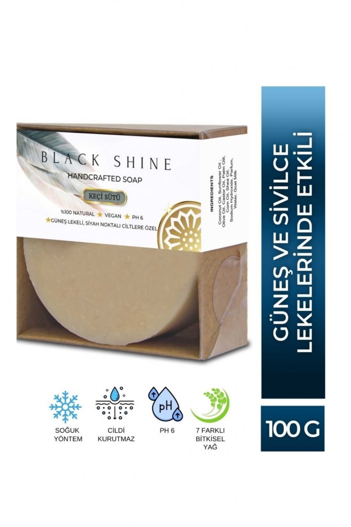 Black Shine Bs Keçi Sütü Sabunu Ve Çay Ağacı Yağı Sabunu Seti 100 Gr X 2 Adet Krm0037
