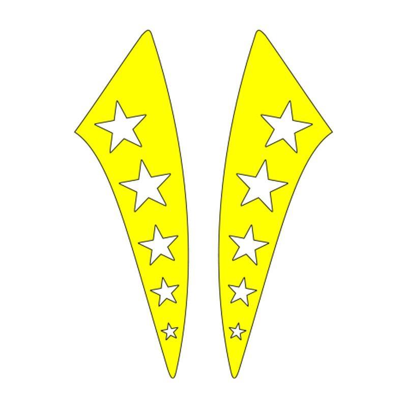 Cg F.sarı Yıldızlı Çamurluk Yan Sticker