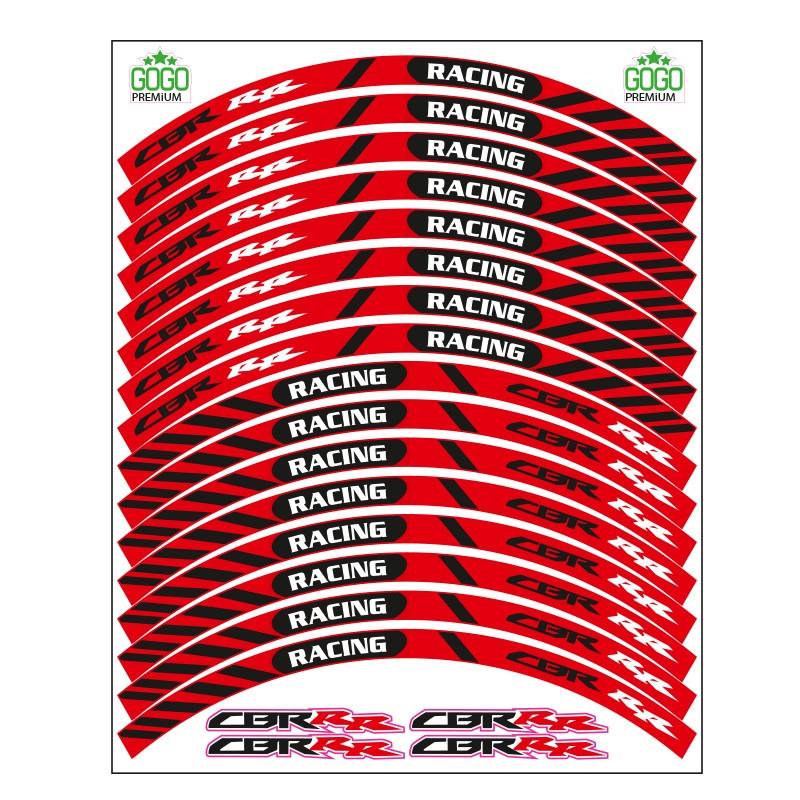 Kırmızı Reflektör Baskı Honda Cbr Uyumlu 1 Set Jant Şeridi