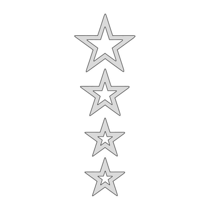 Cg Nikel Yıldızlı Çamurluk Üst Sticker