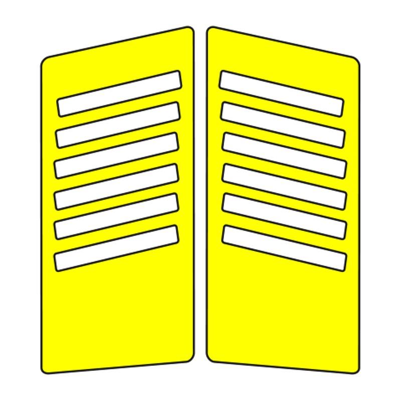 Cg Sarı Yan Kapak Sticker