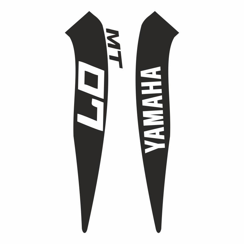Yamaha Mt07 2014 - 2017 Uyumlu Beyaz Depo Sticker Set