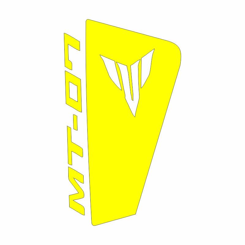 Yamaha Mt07 2014 - 2017 Uyumlu Sarı Siperlik Sticker Set