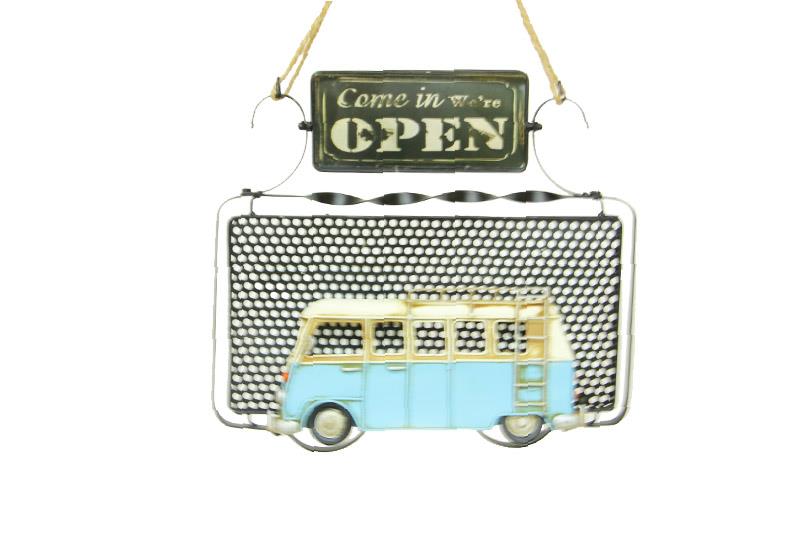 Dekoratif Metal Kapı Yazısı Minibüs Dekorlu Vintage Hediyelik