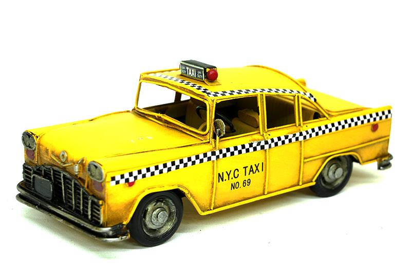 Dekoratif Metal Taksi Biblo Dekoratif Hediyelik