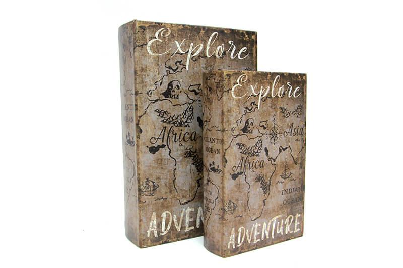 Kutu Kitap Explore Adventure 2'Li Set Dekoratif Hediyelik