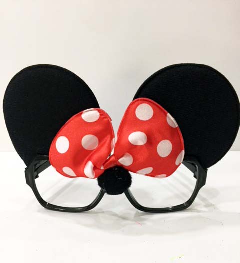 Parti Aksesuar Minnie Mouse Kulaklı Parti Gözlüğü