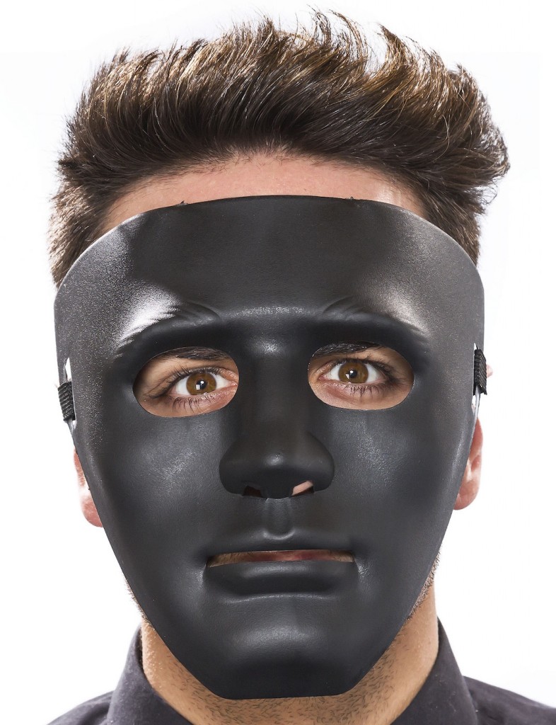 Siyah Renk Dans Maskesi 18X19 Cm