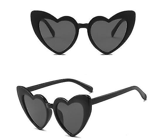 Siyah Renk Kalp Şekilli Parti Gözlüğü 15X5 Cm