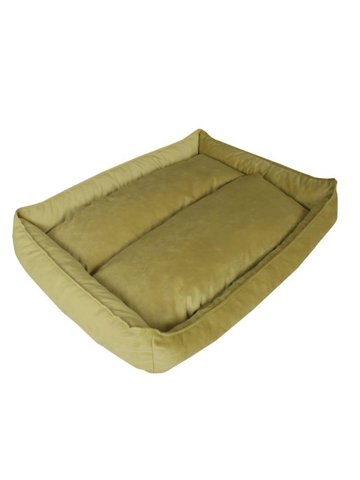Yıkanabilir Kumaş Konforlu Kedi Köpek Yatağı Sarı Large 85X65