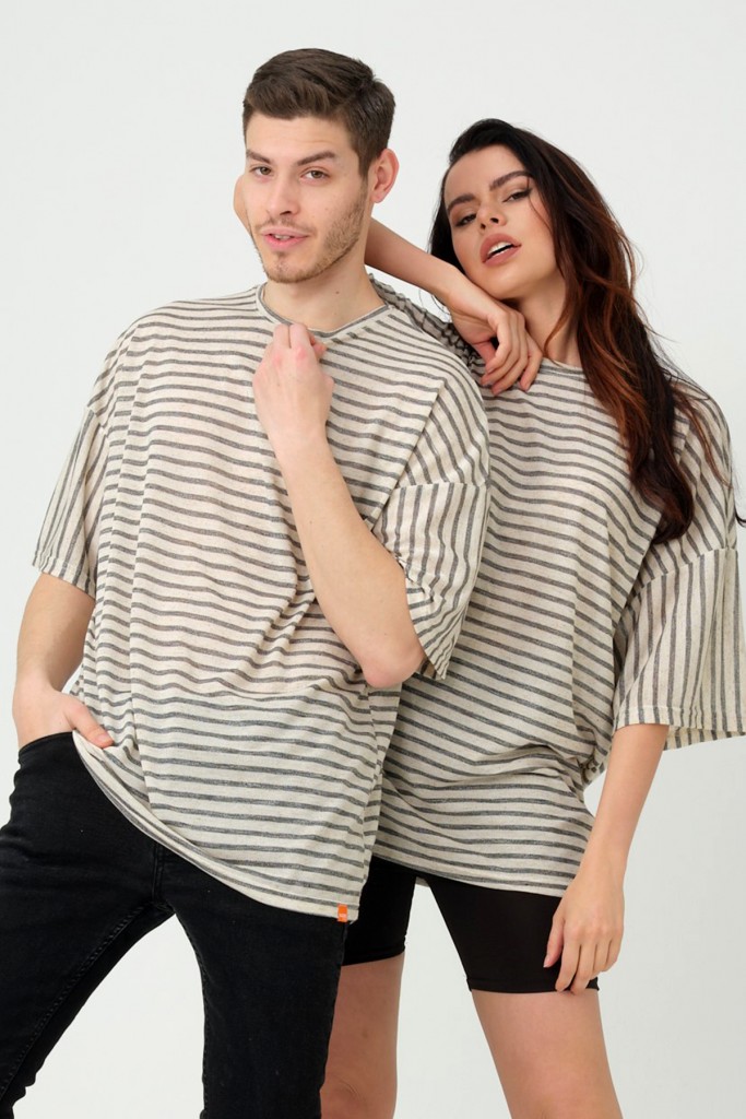 Nisanca Oversize Unisex T-Shirt - Sevgili Kombini- Tek Adet