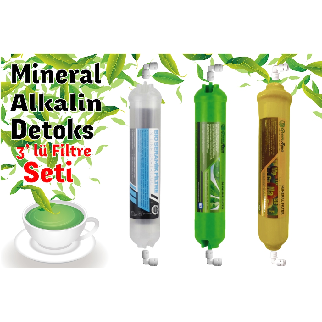 Mineral.alkalin Detoks 3'Lü Filtre Seti