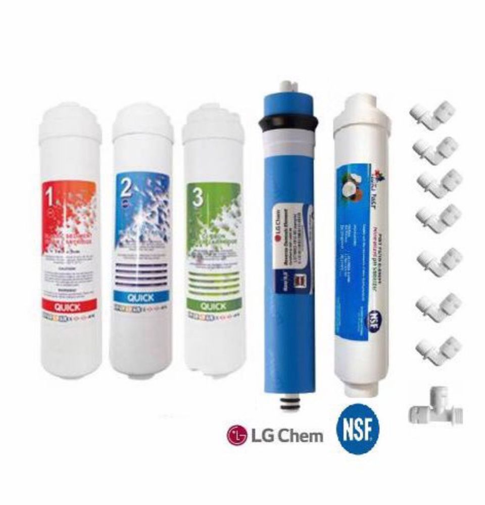 Reverse Osmosis 5'Li Lg Membranlı Inline Filtre (Tüm Kapalı Kasalara Uyumludur)