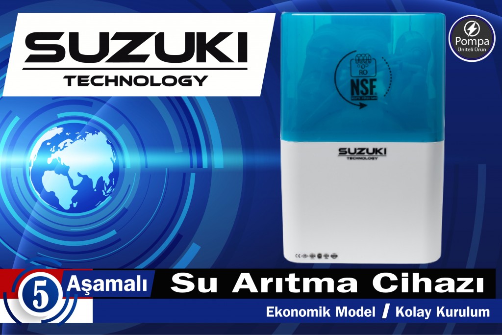 Suzuki Technology 5 Aşamalı Su Arıtma Cihazı- Ekonomik Model Pompali Ci̇haz