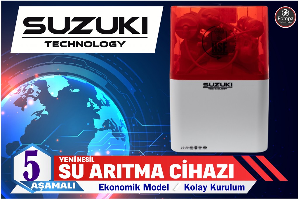 Suzuki Technology Pompali 5 Aşamalı Su Arıtma Cihazı-Ekonomik Model