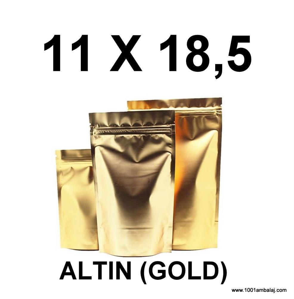11X18,5 Cm Gold Renk Doypack Torba /21/