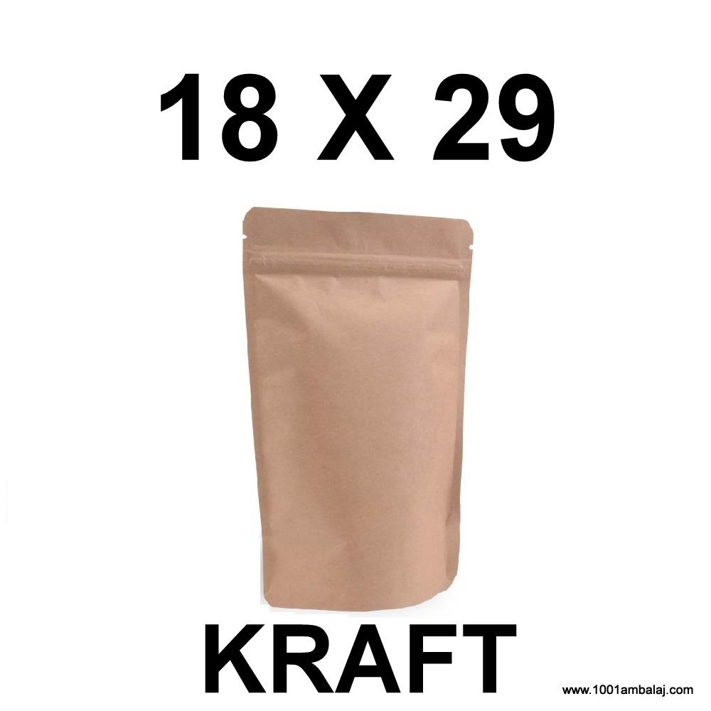 18X29 Cm Kraft Renk Doypack Torba /34/