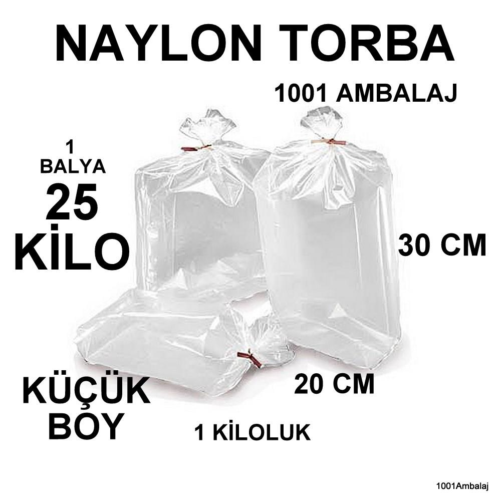 Naylon Torba 20X30 Cm (1 Kiloluk) Bakkaliye Torbası 25 Kilo 1 Balya 1001 Ambalaj